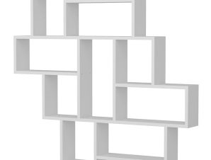 Ραφιέρα Τοίχου PWF-0245 071-000591 White 115,5×14,5×103,5